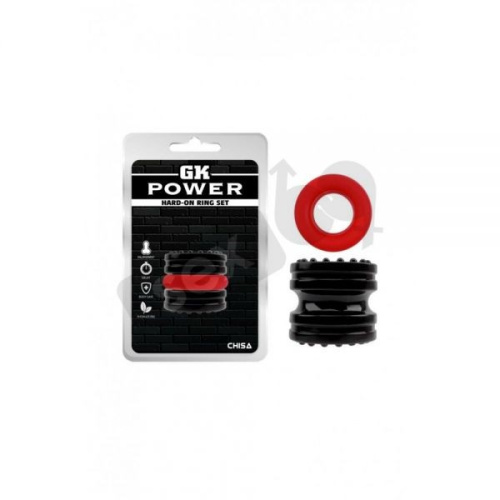 GK Power Hard-On Ring Set - Эрекционные кольца, 2 шт