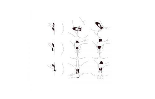 StRubber BeauMents Doppio - многофункциональный вибратор, 13х4.5 см (синий)