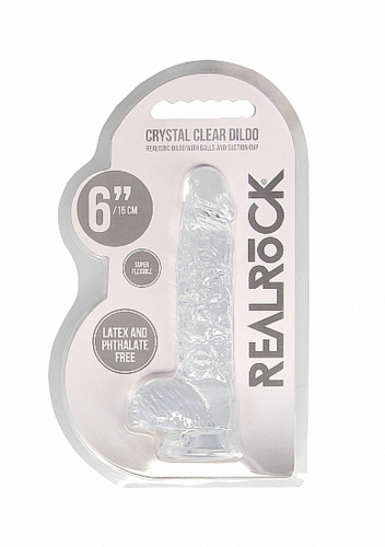 Реалистичный фаллоимитатор на присоске Realrock Dildo 6" , 17 см