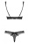 Obsessive 856-SET-1 set - эротический комплект с кружевом, S/M (чёрный)