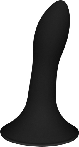 Adrien Lastic Hitsens 5 Black - дилдо с присоской, отлично подходит для страпона, 12.9х2.4 см (чёрный)
