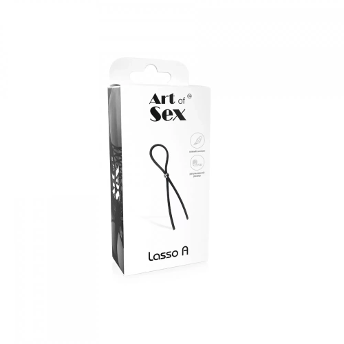 Art of Sex - Lasso A - Регулируемое эрекционное кольцо (чёрный)