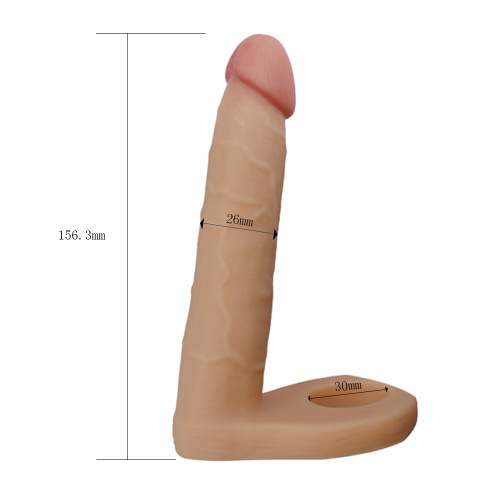 The Ultra Soft Double 6.25 " - Насадка для двойного проникновения, 14.7 см (телесный)