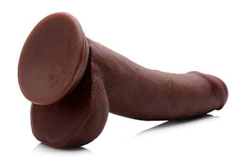 8 Inch Ultra Real Dual Layer Suction Cup Dildo - Medium Skin Tone - фаллоимитатор 18х5 см. (телесный)