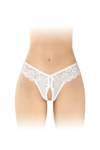 Трусики с открытой промежностью Fashion Secret Alicia, One Size белые