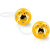 Seven Creations Plastic Balls - вагинальные шарики, 3.5 см (золотистые) Seven Creations Plastic Balls - вагинальные шарики, 3.5 см (золотистые)