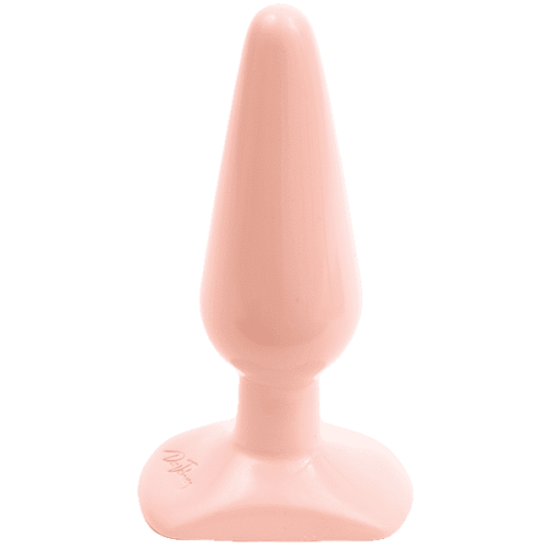 Doc Johnson Classic Butt Plug Smooth Medium - Анальная пробка средняя, 13,2х4 см (телесный)