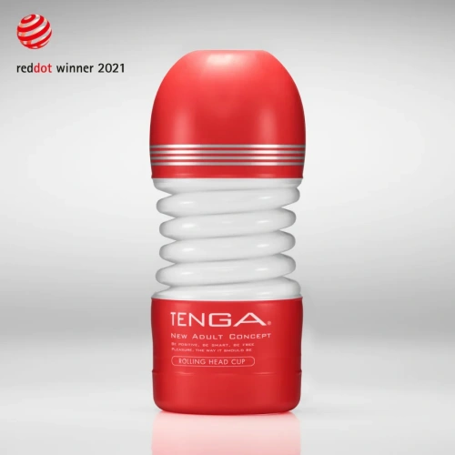 Tenga Rolling Head Cup Мастурбатор с вращением, 15х4,5 см (белый)