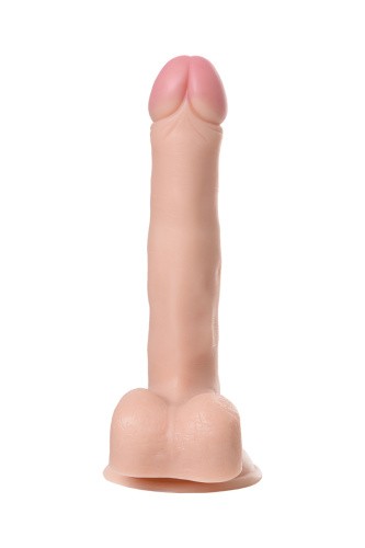 Toyfa Realstick Nude - Реалистичный вибратор с выносным пультом на проводе, 22х3.8 см