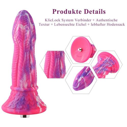 Фаллоимитатор для секс-машин Hismith 10.3″ Silicone Monster Dildo Series
