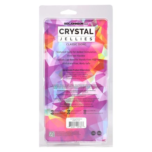 Дилдо Doc Johnson Crystal Jellies 7.5 Inch Dong Rainbow, 19,7 см - купити в Україні | Секс шоп SEX-SHOP.ua
