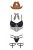Костюм девушки-шерифа Obsessive 832-CST-1 cowgirl costume, S/M Костюм девушки-шерифа Obsessive 832-CST-1 cowgirl costume, S/M