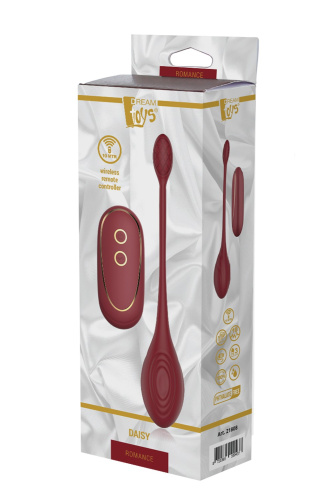 Dream Toys Romance Daisy - Віброяйце з дистанційним керуванням, 23 см (бордовий) - купити в Києві, Україні