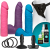 Doc Johnson Dual Density Set Multicolor - Страпон-унисекс с 3-мя насадками (multicolor)