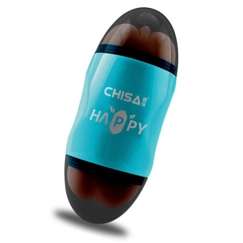Chisa - Portable Happy Cup - Мастурбатор двосторонній вагина-ротик, 19х7.5 см - купити в Києві, Україні