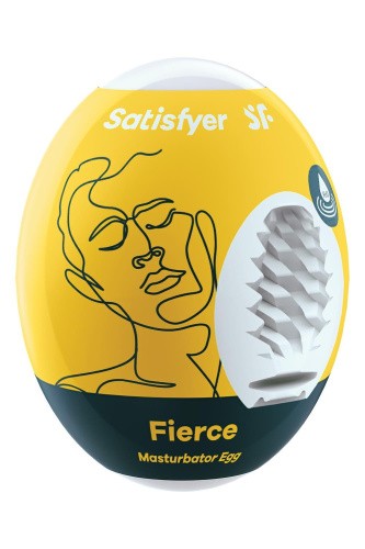 Satisfyer Masturbator Egg Single Fierce мастурбатор яйцо, 7х5.5 см (желтый)