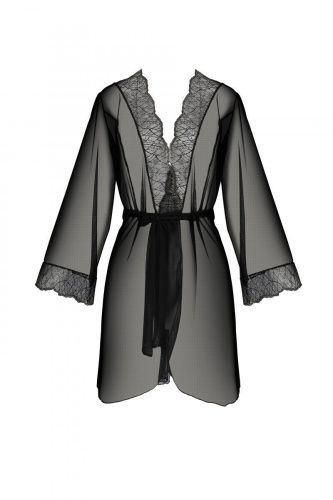 Пеньюар Passion AMBERLY PEIGNOIR black, S/M - купити в Україні | Секс шоп SEX-SHOP.ua