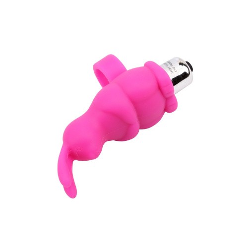 MisSweet Sweetie Rabbit Finger Vibrator Pink - Насадка на палець, 10 см (рожевий) - купити в Києві, Україні