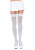 Leg Avenue Nylon Thigh Highs With Bow - чулки с бантиком (черный с фукси) Leg Avenue Nylon Thigh Highs With Bow - чулки с бантиком (черный с фукси)