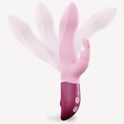 Love To Love Hello Rabbit Rose - вибратор-кролик с гибким стволом и стимуляцией точки G, 12х4 см (розовый)