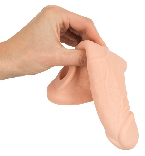 Orion Nature Skin Penis Sleeve With Extension - Насадка на член +5 см (тілесний) - купити в Києві, Україні