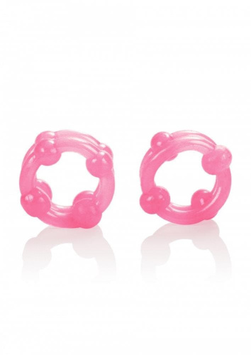 Эрекционные кольца Island Rings Double Stacker (розовый)