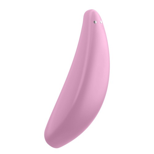 Satisfyer Curvy 3+ Мощный вакуумный клиторальный стимулятор, 15х5 см (розовый)