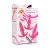 Frisky Thrill Trio Pink Vibrating Plug Set - набор из 3 анальных пробок различной формы и вибропули