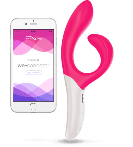 We-Vibe Nova - универсальный вибратор-кролик со смарт-управлением, 21.5х3.5 см (розовый)