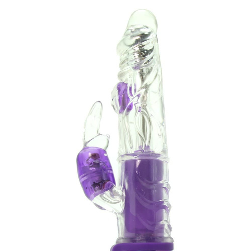 Topco Sales Rabbit Vibe Clear Insight Vision - Вібратор кролик з ротацією, 13.3х3.3 см - купити в Києві, Україні
