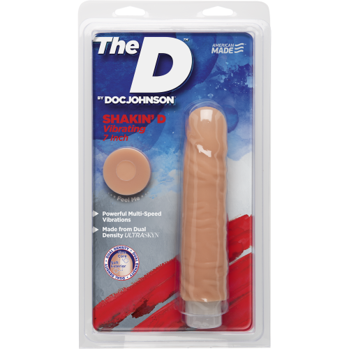 Вибратор Doc Johnson The D: Shakin D 7 Inch, 17,7 см