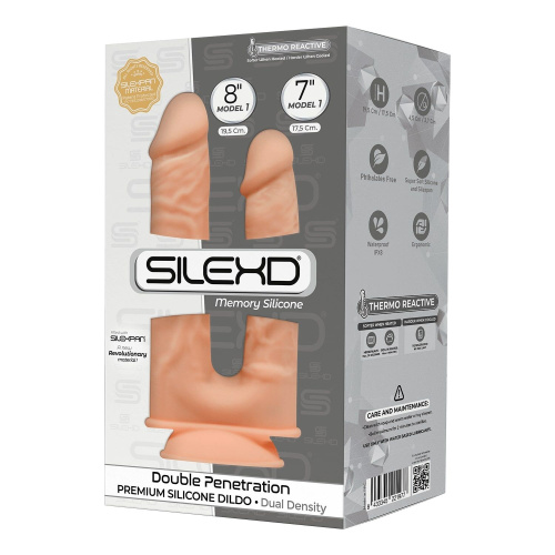 Двойной фаллоимитатор SilexD Double Gusto, 19.5 см