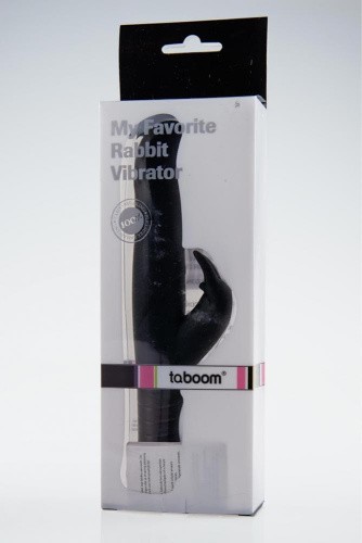 Taboom My Favorite Rabbit - изящный вибратор, 16Х3.5 см (чёрный)