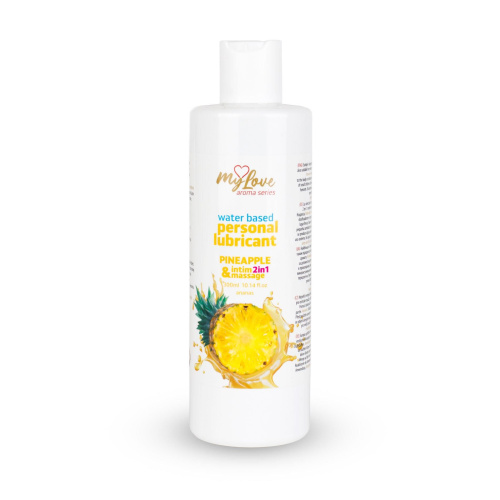 2в1 лубрикант и массажный гель - MyLove Aroma Series Intim&Massage Pineapple, 300 мл