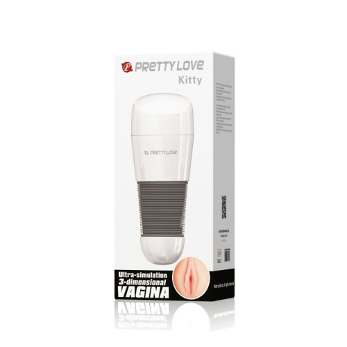 Pretty Love Kitty Super Stroker мастурбатор вагіна, 20.5х8.4 см (тілесний) - купити в Києві, Україні