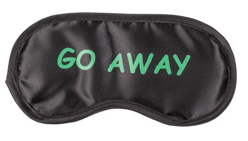 Go Away - Маска на глаза, (черный)