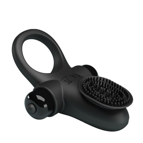 Pretty Love Vibrant Penis Ring II Black - віброкільце, 8.6х3 см (чорний) - купити в Києві, Україні