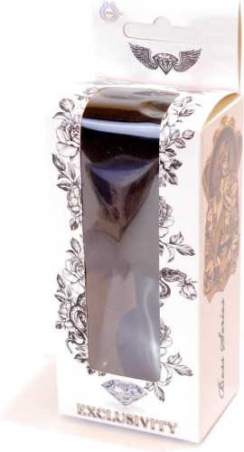 Boss Jewellery Silicon PLUG  Bunny Tail  Black - Анальная пробка с хвостом, 6,5х2,7 см (черный)