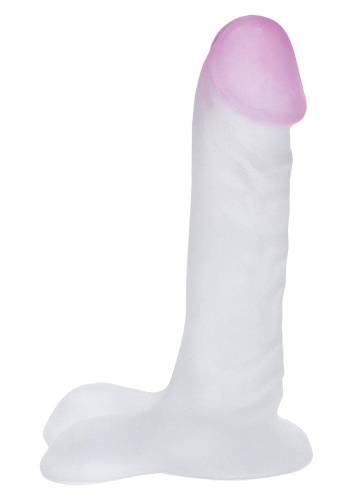 Фаллоимитатор Blush-ur3 7 Inch Ballsy Clear, 18х4,5 см