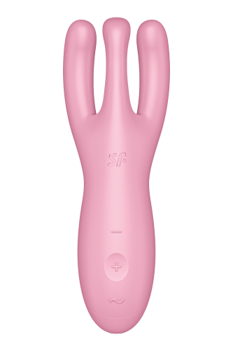 Satisfyer Threesome 4 - Вібратор для клітора, 14х5.6 см (рожевий) - купити в Києві, Україні