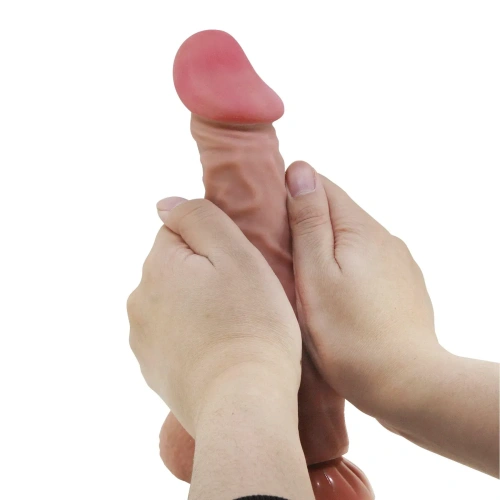 Реалистичный фаллоимитатор Baile Sliding Skin, 23.4 см