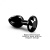 Dorcel - Diamond Plug - Металева анальна пробка з прикрасою у вигляді кристала (чорна) S - купити в Києві, Україні
