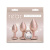 Набор анальных пробок NS Novelties Rear Assets - Trainer Kit - Iridescent Champagne