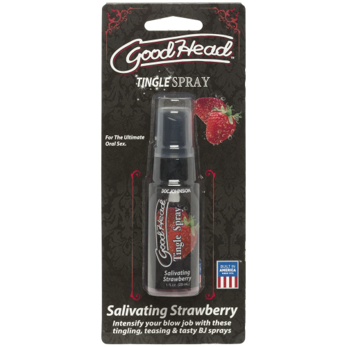 Doc Johnson GoodHead Tingle Spray - спрей для мінету зі стимулюючим ефектом, 29 мл (полуниця) - купити в Києві, Україні
