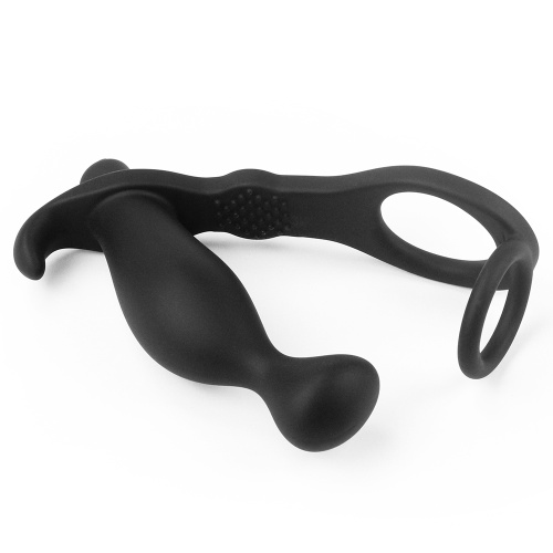 LoveToy Ass Rasca Prostate Vibrating Plug Combo - Анальная пробка, 11х3.8 см (черный)