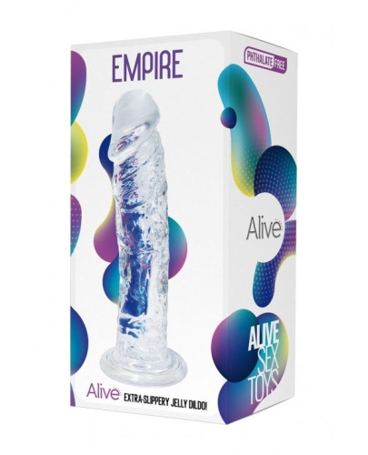 Фаллоимитатор на присоске Alive Jelly Dildo Empire, 19.3 см