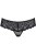 Obsessive 821-PAN-1 - Кружевные трусики бразилиана, L/XL (чёрный)
