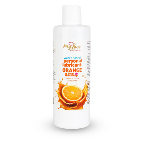 2в1 лубрикант и массажный гель - MyLove Aroma Series Intim&Massage Orange, 300 мл