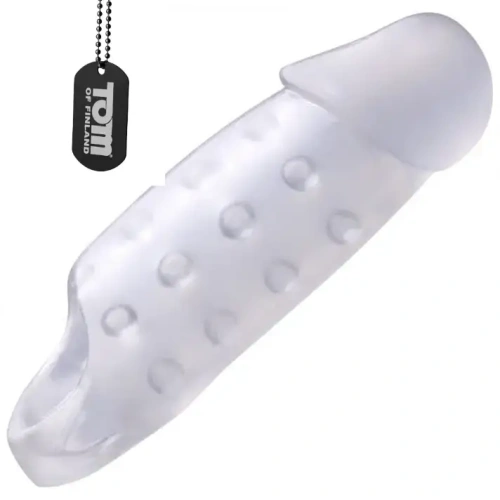 Tom of Finland Clear Smooth Cock Enhancer - Насадка для пениса, 20 см