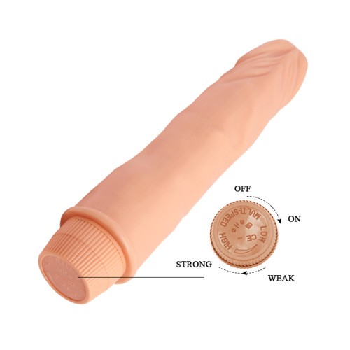 Baile Barbara Dwarf Vibrator Flesh - Вибратор, 21.5х4 см (телесный)